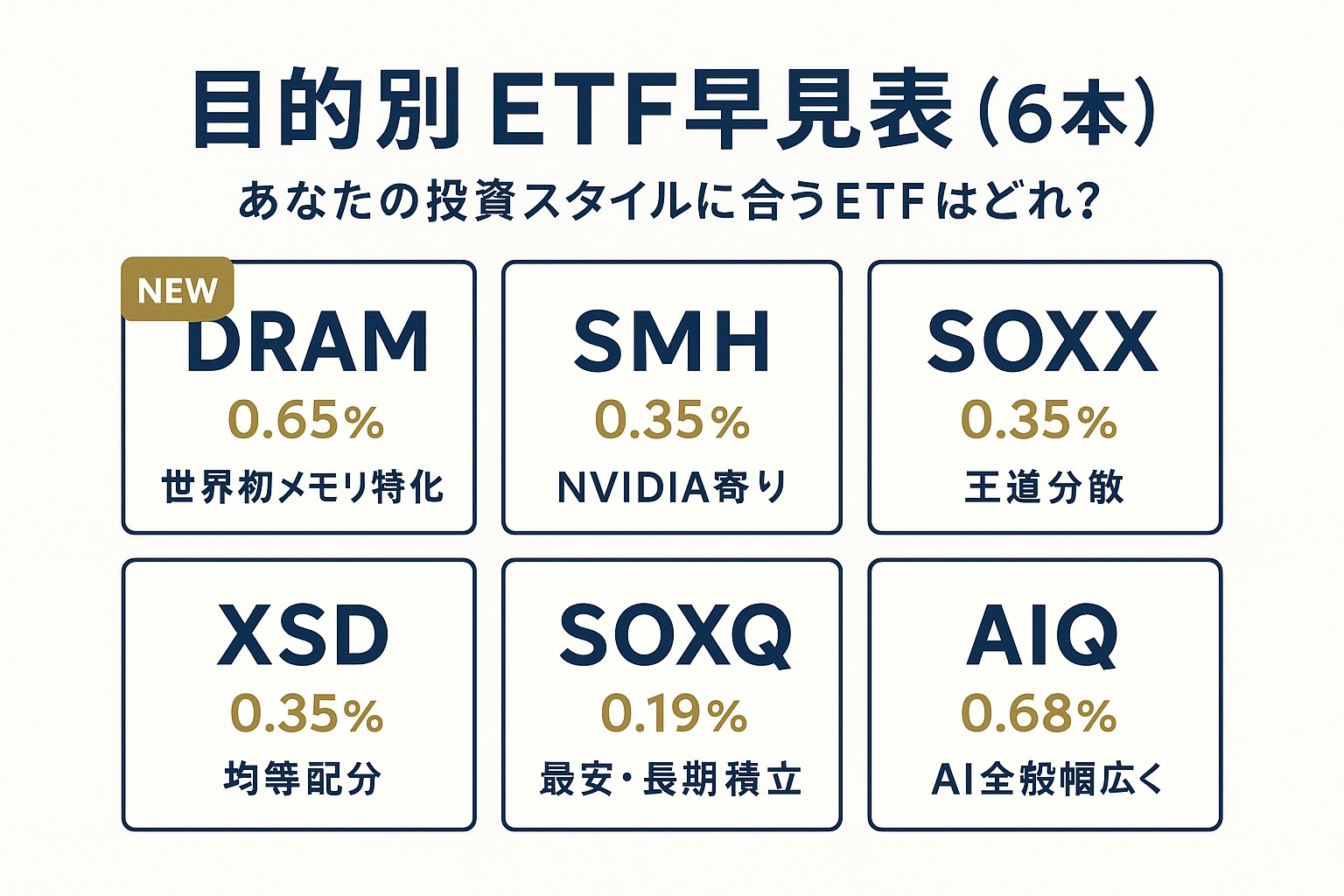 投資・資産運用の選び方図解