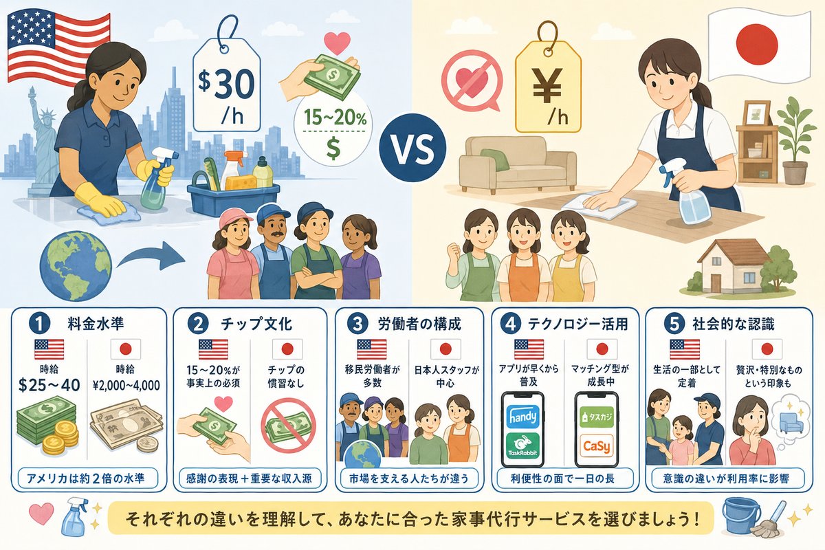 家事代行の選び方図解