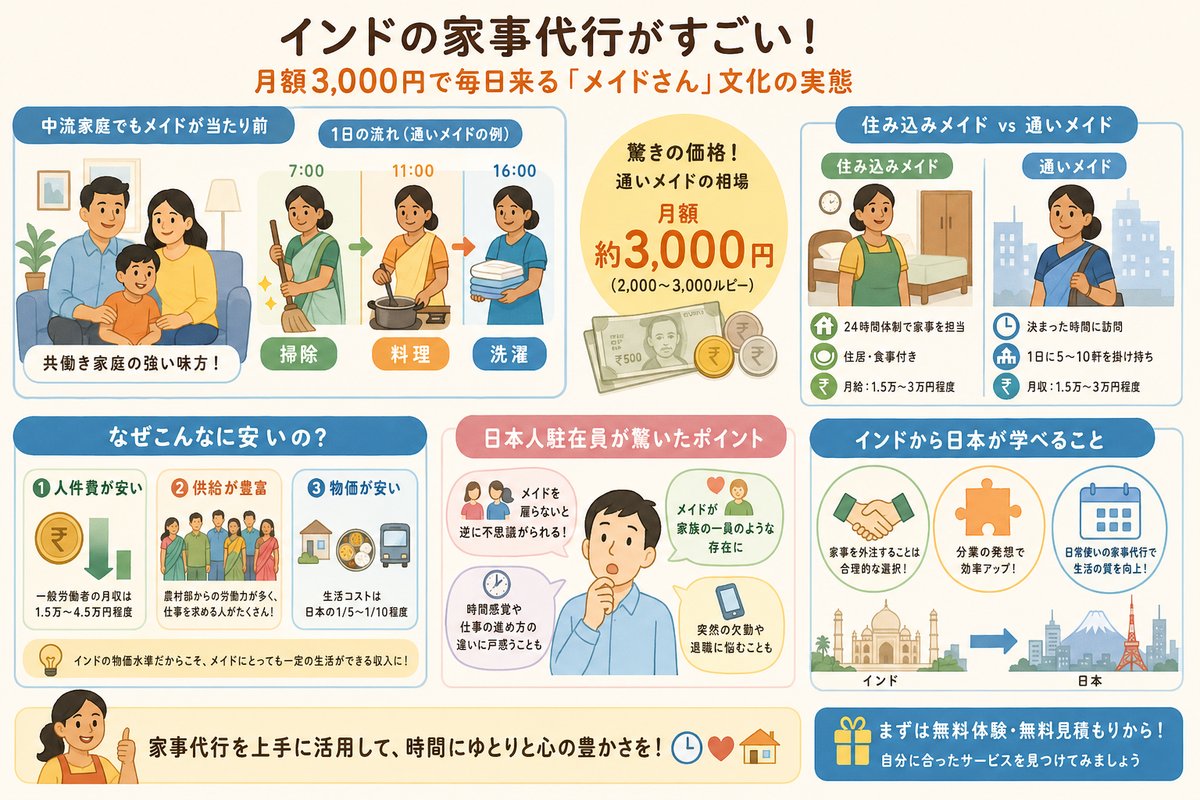 家事代行の選び方図解