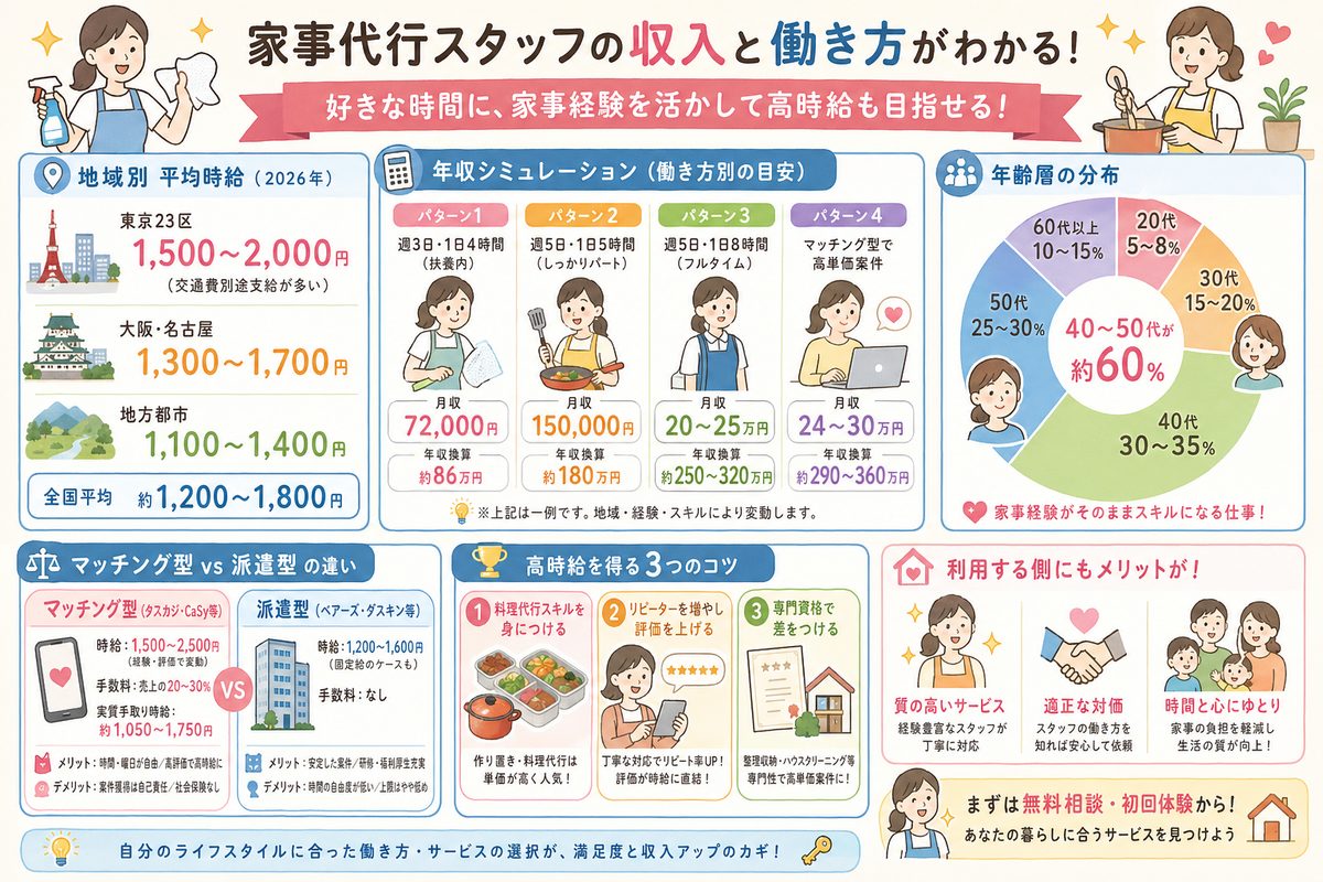 家事代行の選び方図解