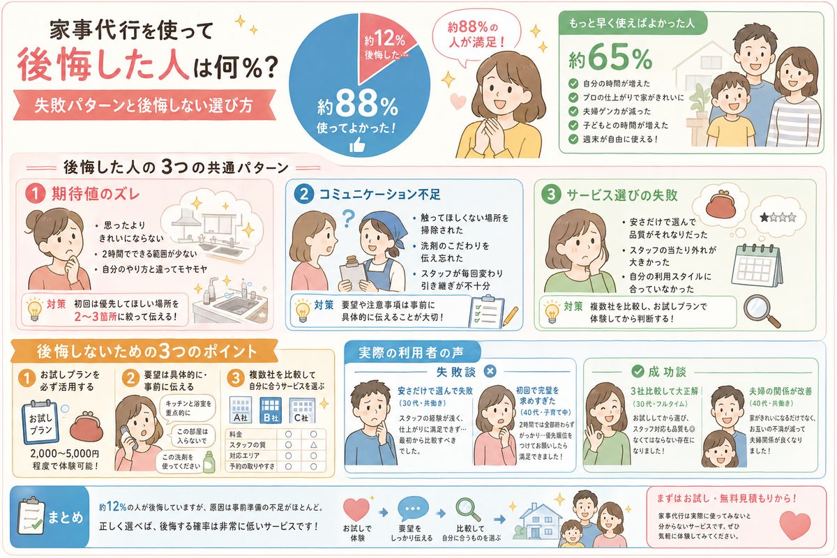 家事代行の選び方図解