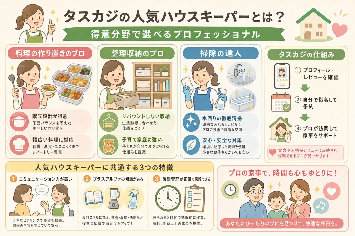 家事代行の選び方図解