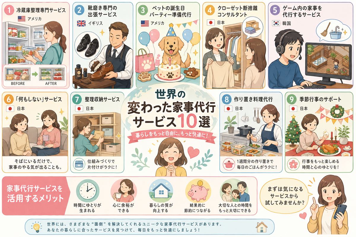 家事代行の選び方図解