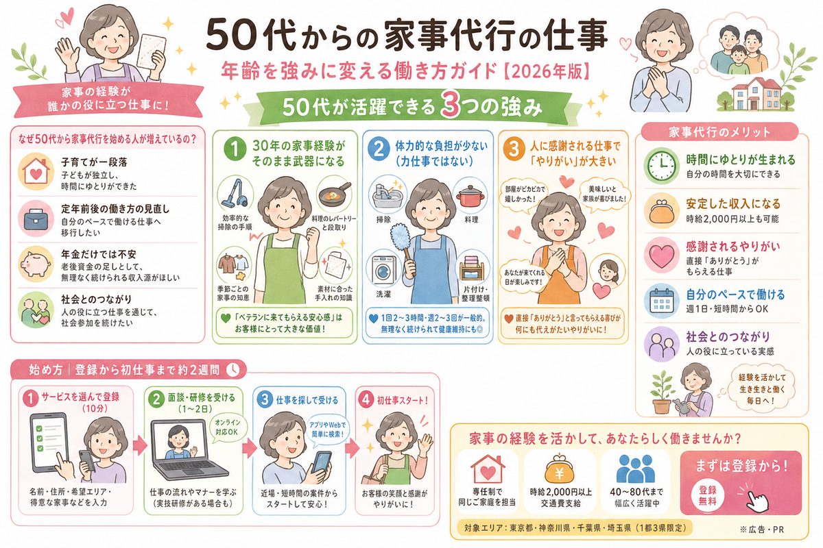 家事代行の選び方図解