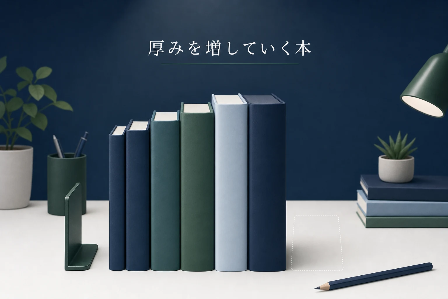 厚みが少しずつ増していく本が横一列に立てて並べられた進化史のアイキャッチ